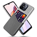 Miniatyrbild 1 av 4: Bofink Xiaomi Redmi 12C skal med korthållare - Silver/Grå Silvergrå
