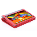 Miniatyrbild 2 av 2: Lenovo Tab 3 Plus 10 Enfärgat läder fodral - Röd Röd