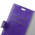 Miniatyrbillede 2 af 2: Hamsun Huawei Nova læder-etui med crazy horse tekstur - Lilla Purple