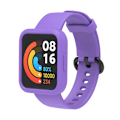 Pikkukuva 1 / 2: Xiaomi Redmi Watch 2 / Watch 2 Lite silikonikellon hihna ja kotelo - Violetti / Musta / Violetti Purple