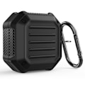 Miniatyrbillede 1 af 2: Opladningsetui med spænde til Samsung Galaxy Buds2 / Buds Pro / Live - Sort Black