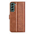 Pikkukuva 2 / 2: Lompakko Nahkakotelo For Samsung Galaxy S23 Plus - Vaalean Ruskea Brown