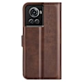 Pikkukuva 2 / 2: OnePlus 10R / OnePlus Ace nahkainen lompakokkotelo - Ruskea Brown