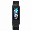 Miniatyrbillede 5 af 6: Xiaomi Mi Band 5 / 4 / 3 elastisk nylon-urrem - Sort / Størrelse: L Black