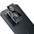 Miniatyrbillede 1 af 2: IMAK-kamerabeskyttelse af glas med objektivdæksel af akryl til OnePlus Nord N300 - Sort Udgave Black