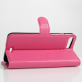 Miniatyrbillede 2 af 2: iPhone 8 Plus / 7 Plus 5,5 tommer Litchi Lychee Skin Flip Leather Stand Shell med Folio Flip Wallet - Hot Pink Pink