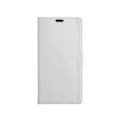 Miniatyrbillede 1 af 2: HTC A9s beskyttende læder-etui m. litchi-overflade - Hvid White