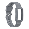 Miniatyrbild 1 av 2: Fitbit Charge 5 / 4 / 3 integrerat TPU-skal + klockarmband - Grå Silvergrå
