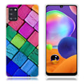 Miniatyrbild 1 av 2: Deco Samsung Galaxy A31 skal - Färgglada Block multifärg