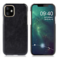 Miniatyrbillede 1 af 2: Litchi-tekstur Vegansk læder og stødsikkert telefon cover iPhone 11 Pro Max 6,5 tommer (2019) - Brun Black
