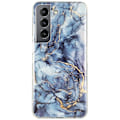 Miniatyrbillede 1 af 2: Marble Samsung Galaxy S22 Plus Etui - Grå Silver grey