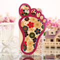 Miniatyrbillede 2 af 2: Blu-ray 3D Footprint Shape IMD Soft Flexible Shell iPhone 6s / 6 - Colorful Cartoon Flowers Multicolor
