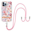 Miniatyrbillede 1 af 2: Slankt og holdbart softcover med nøglesnor til iPhone 14 Pro Max - Hc005 Pink Gardenia Pink