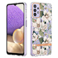 Miniatyrbillede 1 af 2: Supertyndt og slidstærkt softcover til Samsung Galaxy A23 - Grøn Gardenia Multicolor