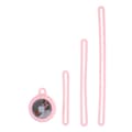 Pikkukuva 1 / 2: AirTags pyöreä silikonisuojus kolmella hihnalla - Pinkki Pink