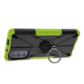 Miniatyrbillede 5 af 6: Kickstand-cover med magnetisk plade til Motorola Moto G62 5G - Grøn Green