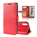 Miniatyrbillede 1 af 2: Crazy Horse Huawei P20 Magnetisk PU læder flip etui - Rød Red