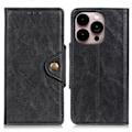Pikkukuva 1 / 2: Alpha iPhone 14 Pro Max nahkainen läppäkotelo - Musta Black