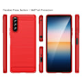 Pikkukuva 2 / 2: Carbon Flex Sony Xperia 10 IV kotelot - Punainen Red