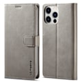 Pikkukuva 1 / 2: LC.IMEEKE iPhone 14 Pro Max Läppäkotelo - Harmaa Silver grey