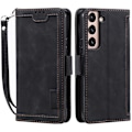 Miniatyrbillede 1 af 2: Surburbian Samsung Galaxy S22 læder flip etui - Sort Black