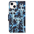 Miniatyrbillede 2 af 2: Wonderland iPhone 14 flip etui - Giraf Blue