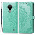 Miniatyrbillede 1 af 2: Mandala Nokia C21 Flip Etui - Grøn Green