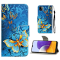 Miniatyrbillede 1 af 2: Wonderland Samsung Galaxy A22 5G Flip etui - Smuk sommerfugl Blue