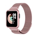 Pikkukuva 6 / 6: Xiaomi Redmi Watch 2 ruostumattomasta teräksestä valmistettu ranneke ja suojus - Ruusu Vaaleanpunainen Pink