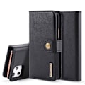 Miniatyrbillede 1 af 2: DG.MING iPhone 11 Pro 2-i-1 etui med pung - Sort Black