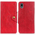 Miniatyrbillede 1 af 2: Alpha Sony Xperia Ace III læder flip etui - Rød Red