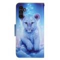Pikkukuva 2 / 6: Wonderland Samsung Galaxy A24 4G Läppäkotelo - Leopard Blue