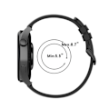 Miniatyrbild 2 av 2: 22 mm universellt enkelt klockarmband - Svart Svart