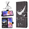 Miniatyrbillede 1 af 2: Wonderland Samsung Galaxy M53 5G flip etui - Rør Ikke Ved Min Telefon Black