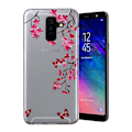 Miniatyrbillede 1 af 2: Butterfly Samsung Galaxy A6 Plus (2018) Læderetui - Flerfarvet Multicolor