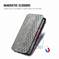 Pikkukuva 5 / 6: Nahkakotelo With A Stylish Rhombus Imprint For Nokia X30 - Harmaa Silver grey