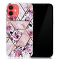 Miniatyrbilde 1 av 2: Marmordesign iPhone 13 Mini deksel - Elegant Flis Med Roser Multicolor