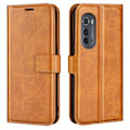 Pikkukuva 1 / 2: Lompakko Nahkakotelo For Motorola Moto Edge 2022 - Keltainen Yellow