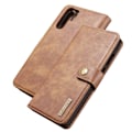 Miniatyrbillede 1 af 2: DG.MING Huawei P30 Pro 2-in-1 split læderetui - Brun Brown