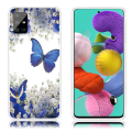 Miniatyrbillede 1 af 6: Deco Samsung Galaxy A51 Cover - Blå Sommerfugl og Blomst Multicolor