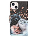 Miniatyrbillede 2 af 2: Wonderland iPhone 14 flip etui - Kat Multicolor