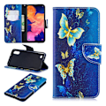 Miniatyrbillede 1 af 2: Wonderland Samsung Galaxy A10 etui - Blå Sommerfugle Blue