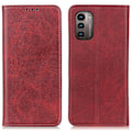 Miniatyrbillede 1 af 2: Nokia G11 / Nokia G21 flip etui i ægte læder med pung – Rød Red