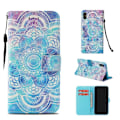 Miniatyrbillede 1 af 2: iPhone Xs Max mønstret læder flip cover - Frisk Blomst Multicolor
