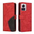 Pikkukuva 1 / 2: Teksturoitu nahkakotelo hihnalla Motorola Edge 30 Ultra - Punainen Red