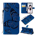Miniatyrbild 1 av 2: Butterfly läder Huawei P Smart 2019 fodral - Blå Blå