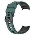 Miniatyrbillede 1 af 2: Samsung Galaxy Watch 5 / 4 / 3 silikone urrem - Olivengrøn / Sort Green