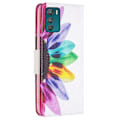Miniatyrbillede 2 af 2: Wonderland Motorola Moto G42 Flip Etui - Solsikke Multicolor