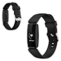 Pikkukuva 1 / 2: Fitbit Inspire 2 silikoninen kellonauha - Musta Koko: L Black