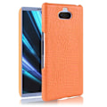 Pikkukuva 1 / 2: Sony Xperia 10 Plus krokotiilikuvioinen nahkakotelo - Oranssi Orange